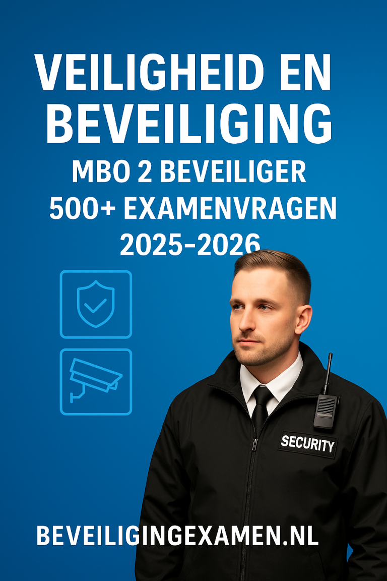 MBO 2 Beveiliger – oefenexamen Veiligheid en Beveiliging Basis SVPB MBO 2 Beveiliger – oefenexamen Veiligheid en Beveiliging Basis SVPB
